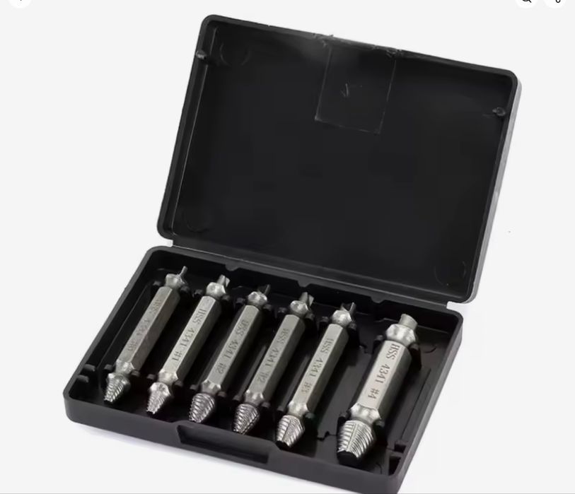 Набор 6шт екструдерів інструмент для викручування зломаних болтів шпіл