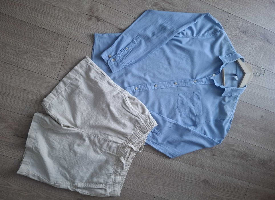 Niebieska przewiewna koszula H&M rozmiar M