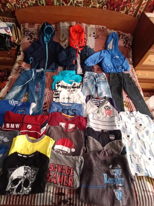 Большой пакет вещей на мальчика 4-5 лет