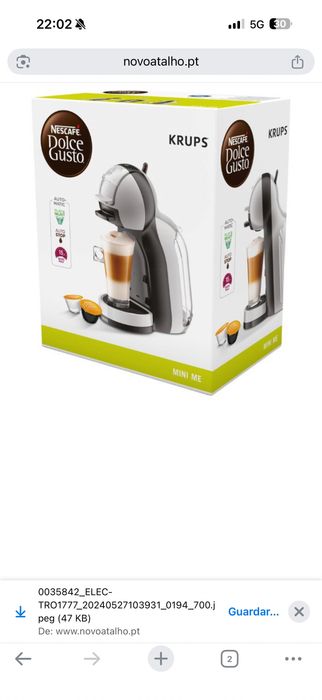 Máquina de café Dolce Gusto krups