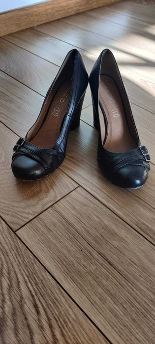 Salto Alto Sapatarias Aldo Lisboa Sapatos Aldo Pretos Em Cunha