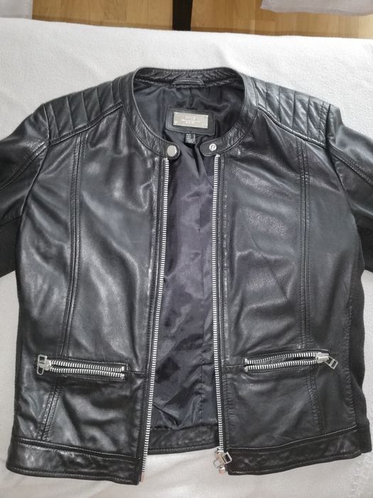 Kurtka ze skóry naturalnej mango M