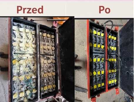 Serwis akumulatorów trakcyjnych baterii wózków widłowych 24V 48V 80V