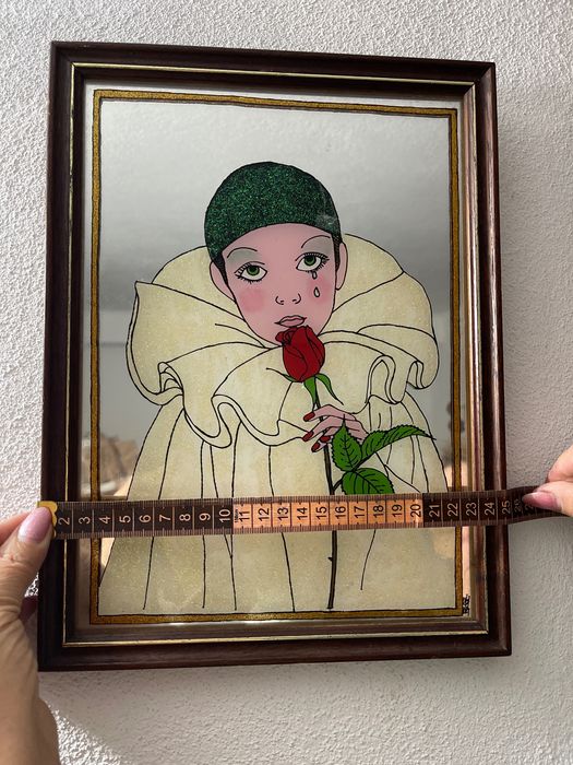 Quadro Pierrot com brilhantes