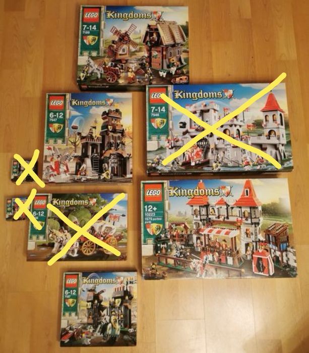 Lego Castle 7188, 10223, 7946, 7189, 7187, 7947, 7955
