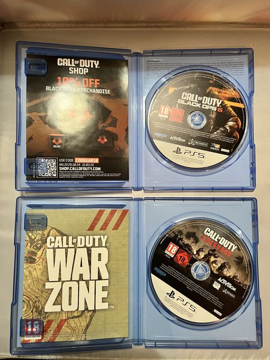 Lote pack ps5 cod black ops 6 + vanguard