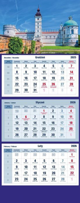 Kalendarz 2026 Trójdzielny Michalczyk I Prokop Kalendarze