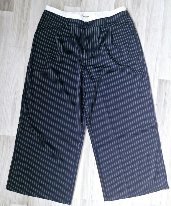 Spodnie wide leg szerokie nogawki