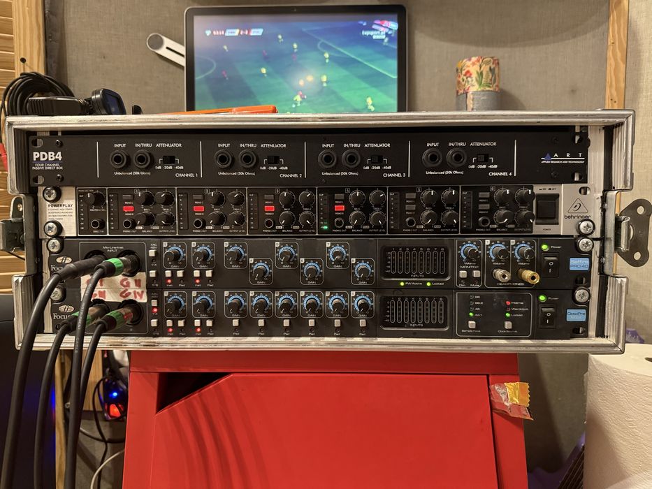 Focusrite Saffire pro 40 plus octopre mk2 adat gotowy do nagran