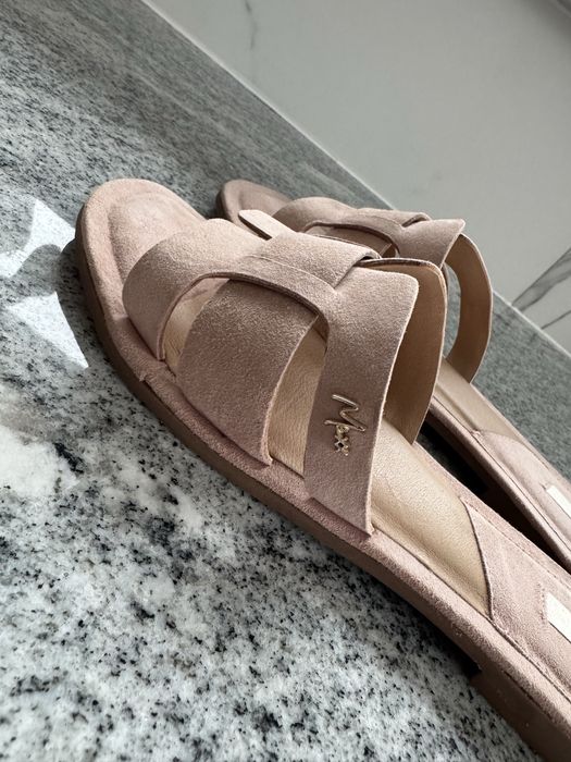 Mexx Jacey klapki 41 zamszowe skórzane