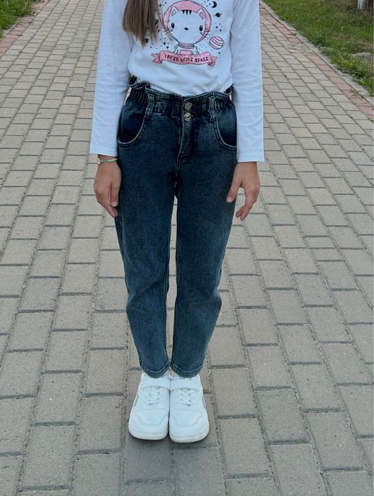 Джинси мом для дівчинки