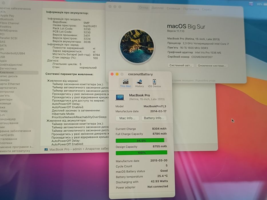 ‼️Apple Macbook Retina 15 late 2013 A1398 Ноутбук Макбук i7 16/500gb