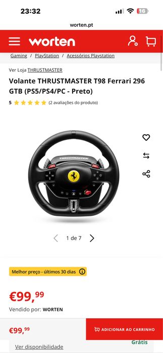 Volante Thrustmaster T98