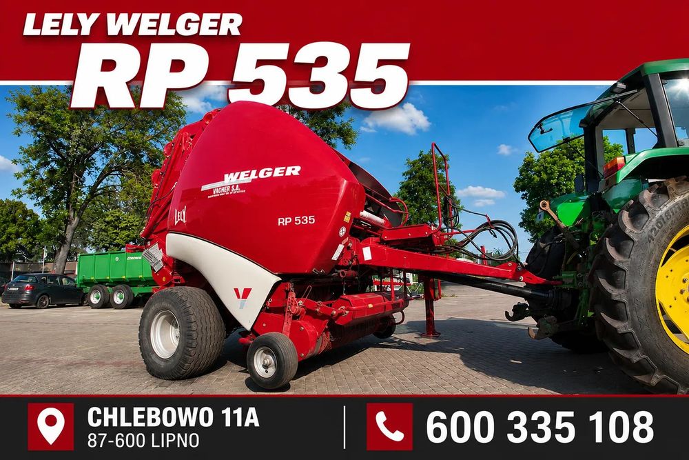 Lely LELY WELGER RP 535 FARMER + Noże Stan  Idealny Posiadam wiele maszyn Prasa Ciągnik Rozrzutnik  Zadbana Polecam Sprawna Gotowa do pracy Posiadam wiele maszyn