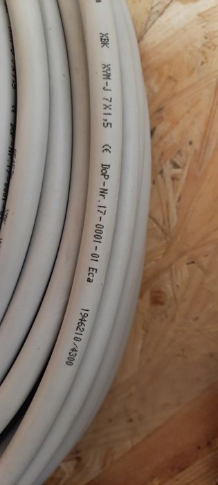 Kabel Przewód  Drut XYM-J 7x1,5  49m