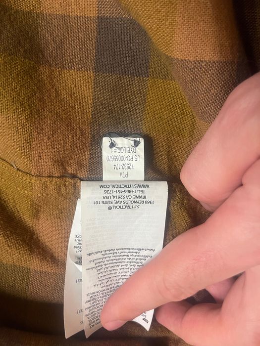 Сорочка тактична "5.11 tactical® lester flannel plaid long sleeve shirt" brown duck plaid