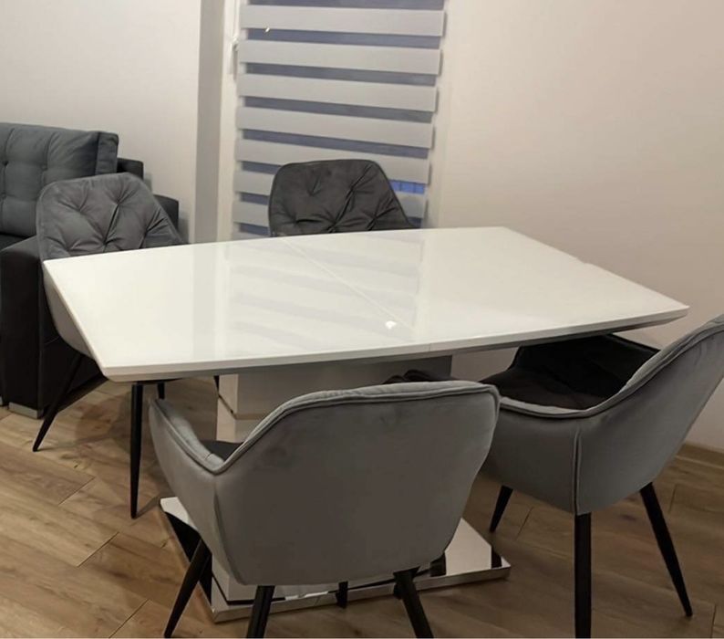 Stół Estelo rozkładany 140-180 cm szerokość 80 bialy jak nowy