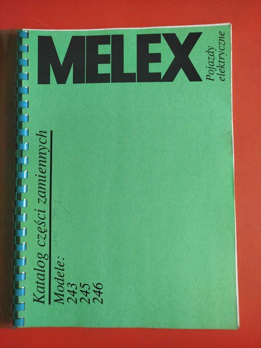 Melex pojazdy elektryczne, katalog części zamiennych 243, 245, 246