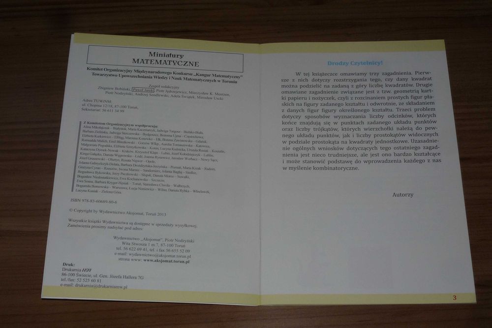 Miniatury Matematyczne Kangur cz.41