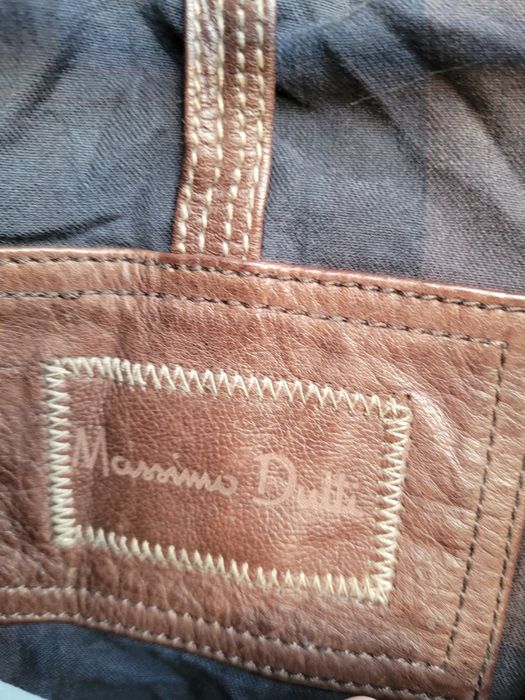 Kurtka skórzana męska brąz Massimo Dutti xxl piękna