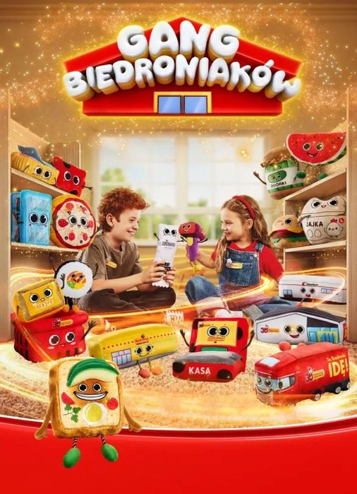 Naklejki na sztuki GANG BIEDRONIAKÓW Biedronka cena za 10 sztuk