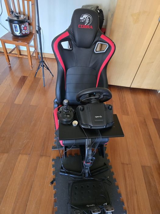 Simulador de Corrida Completo – Logitech G29 + Caixa de Velocidades +