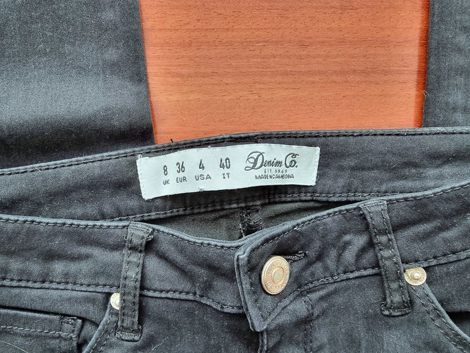 Calças justas de ganga escura Primark, tamanho 36