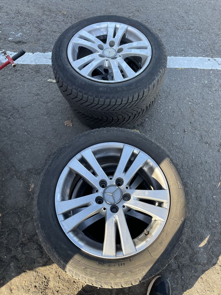 Диски 5х112 r16 с летней резиной: 2 500 грн. - Колеса в зборі Харків на Olx