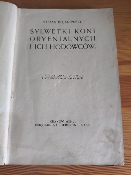 Sylwetki koni oryentalnych i ich hodowców wydanie 1906