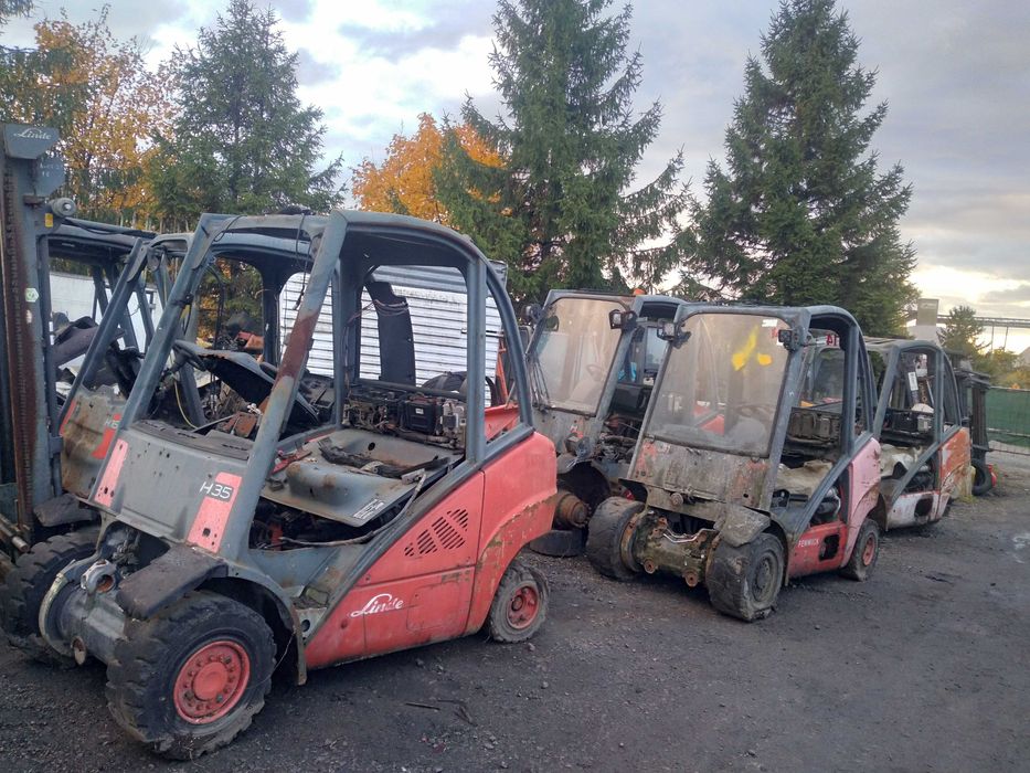 wózek widłowy Linde H 35 części: chłodnica