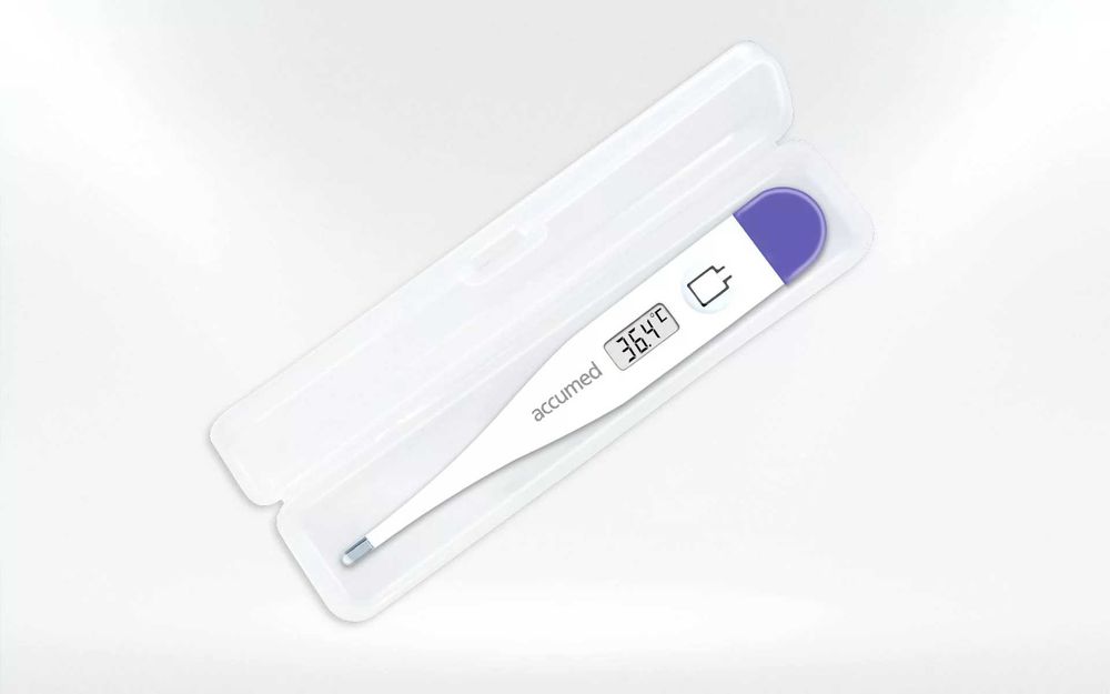 Termómetros digitais novos da marca Suíça Accumed
