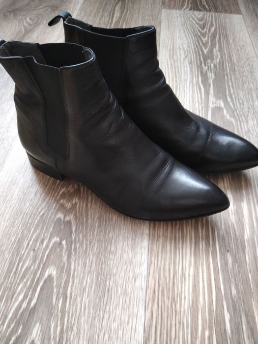 Жіночі шкіряні італійські ботильйони челсі Vero Cuoio, 38 розмір