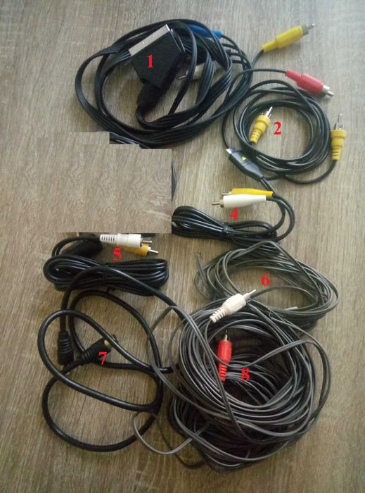 Різні кабелі для гаджетів