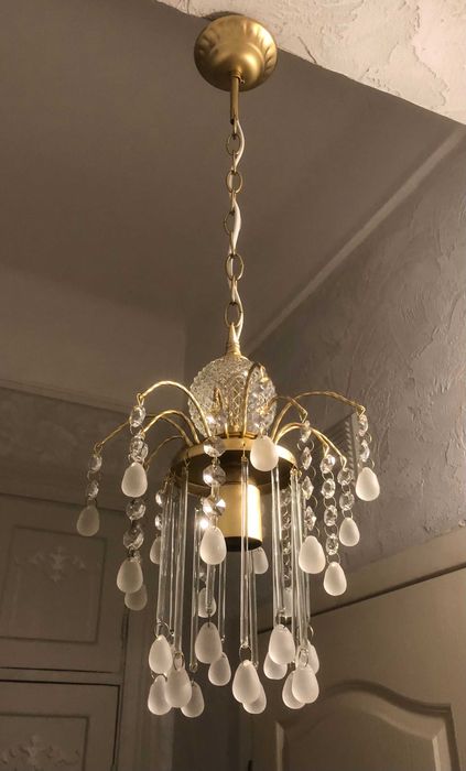 Хрустальная люстра. Винтаж