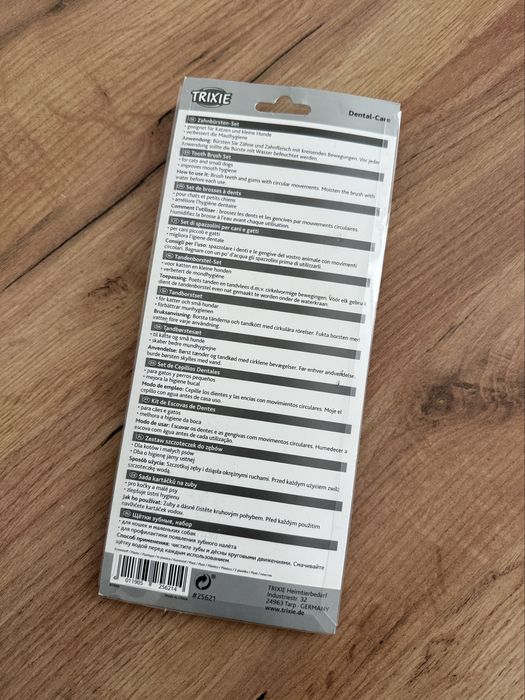 Щітка зубна Trixie для котів та маленьких собак 15 см, 4шт