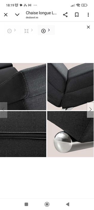 Cadeira chaise longue nova