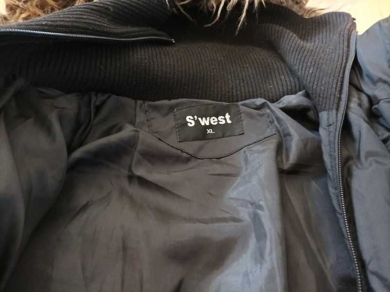 Czarna kurtka zimowa rozm. XL