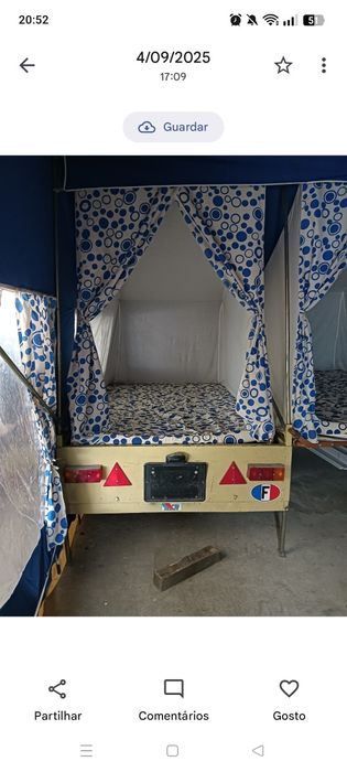 Atrelado-Tenda de Campismo – Pronto a Circular e Acampar