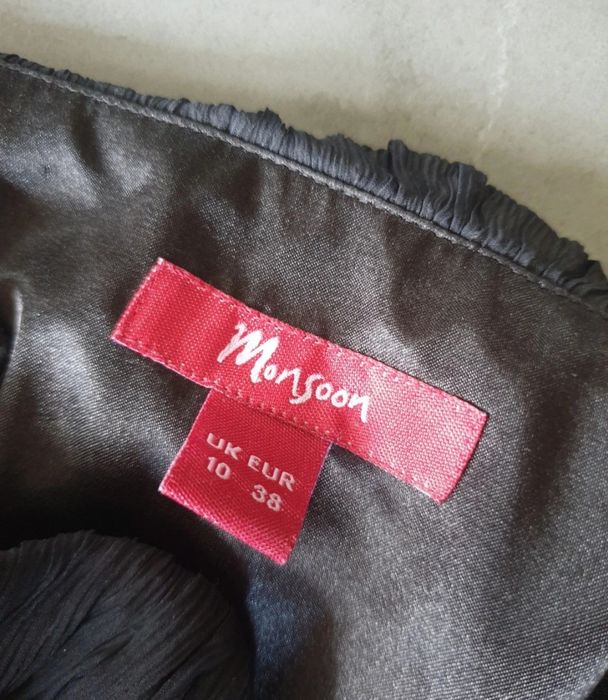 Monsoon _sukienka  Maxi 100 % jedwab M