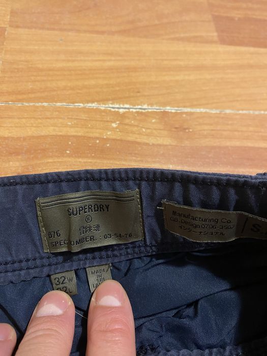 (M) Штаны карго на утяжках SUPERDRY zara штани cargo pants