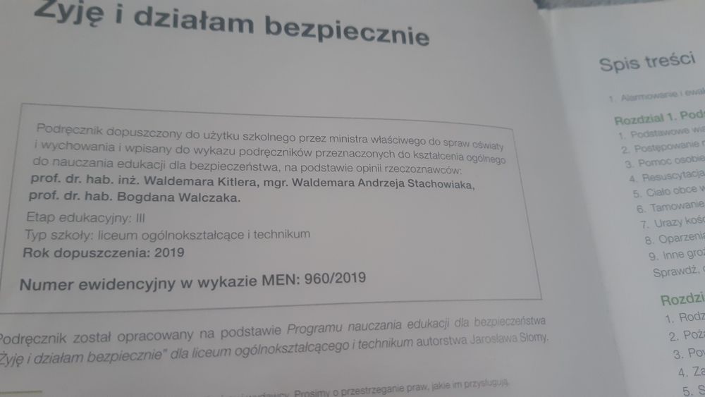 Żyję I działam bezpiecznie nowa era