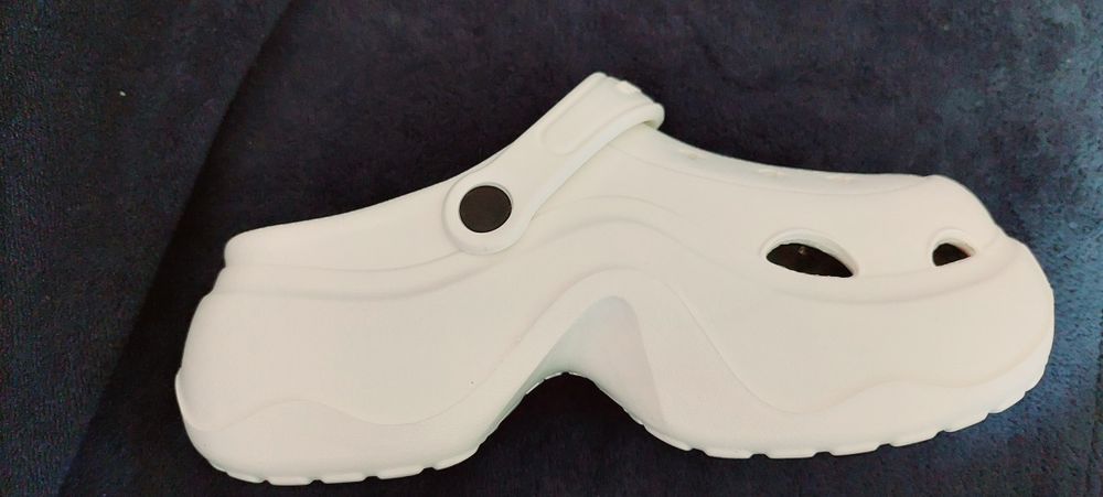 Crocs Сабо Платформа жіночі білі