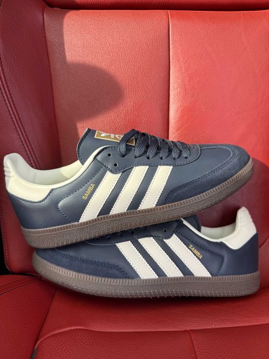 (ОПЛАТА ПІСЛЯ ОГЛЯДУ)Adidas Samba Blue White Адідас Самба Синьо-білі