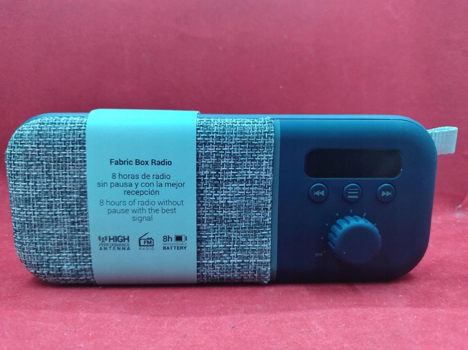 przenośne radio energysistem bez przewodowe stylowe niebieskie 1200