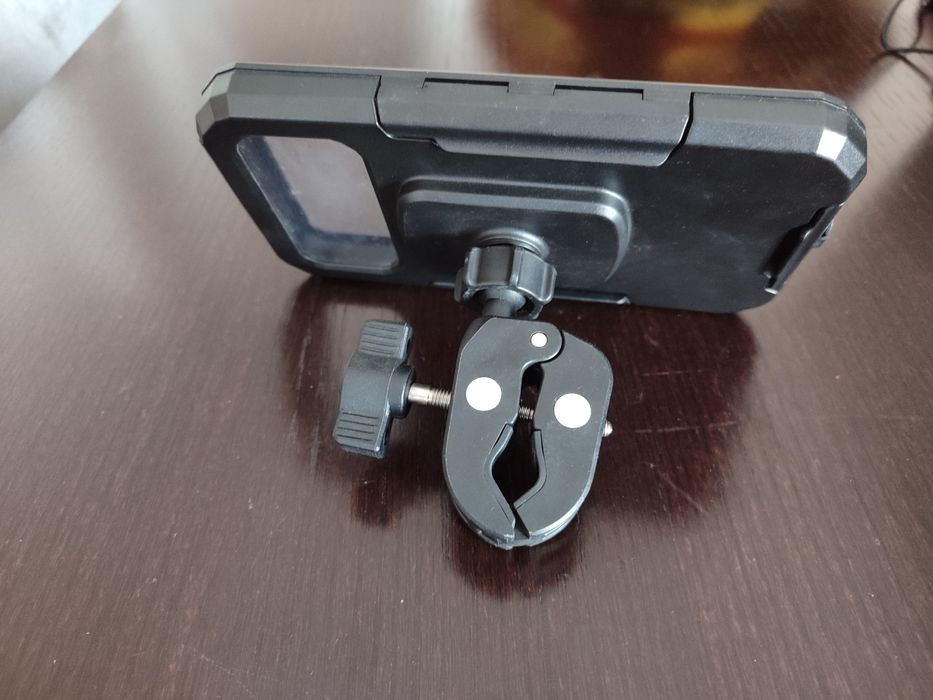 Suporte de telemóvel para mota ou bicicleta com fixação rápida