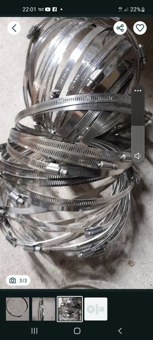 Abraçadeiras inox 0.50 cada.