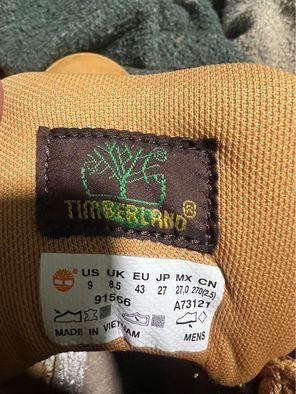 Botas tinbrrland originais coprada no choping das amoreiras n 43