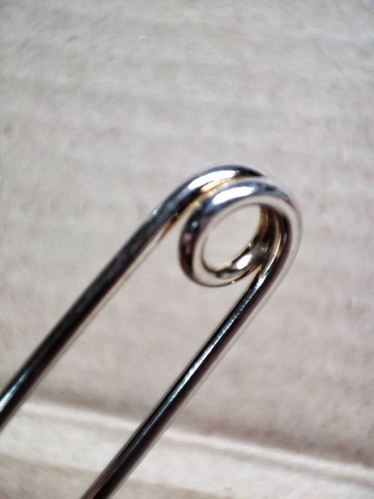 Булавка декоративная стальная для шарфа, шали и др. 75х16 мм