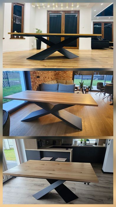 Stół Dębowy na Wymiar - prawdziwe drewno, solidne wykonanie