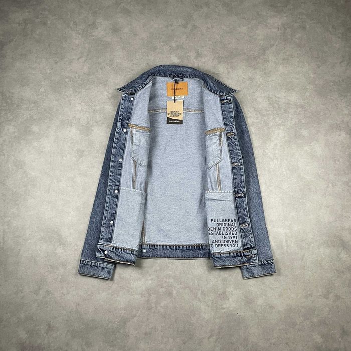 Джинсовка PULL&BEAR Чоловіча Синя Вітровка Джинсова Куртка На Осінь Нова